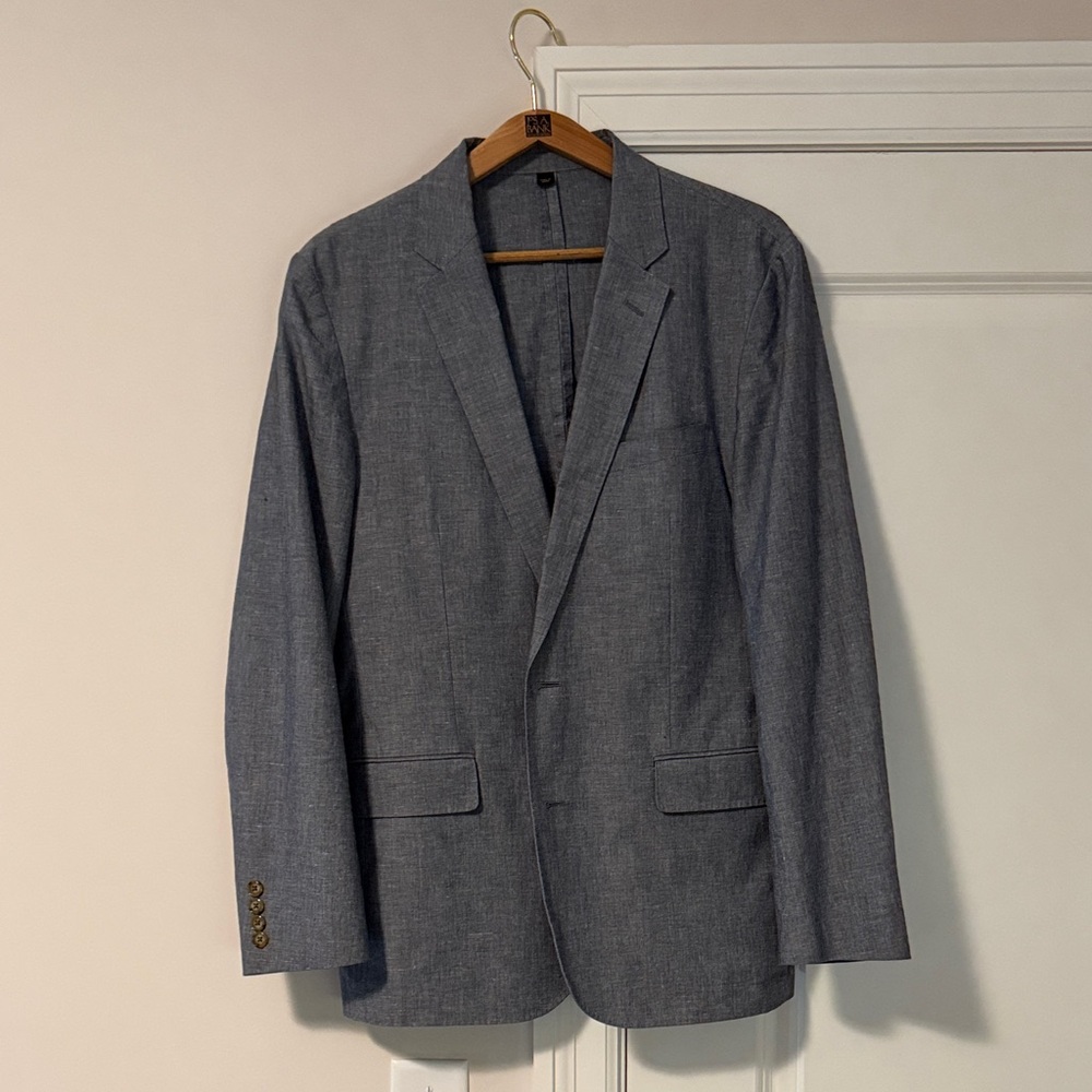 J. Crew Gray Lightweight Sport Coat Blazer